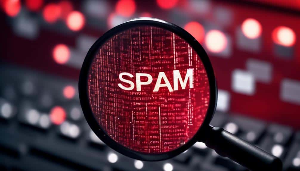 email spam trigger identification